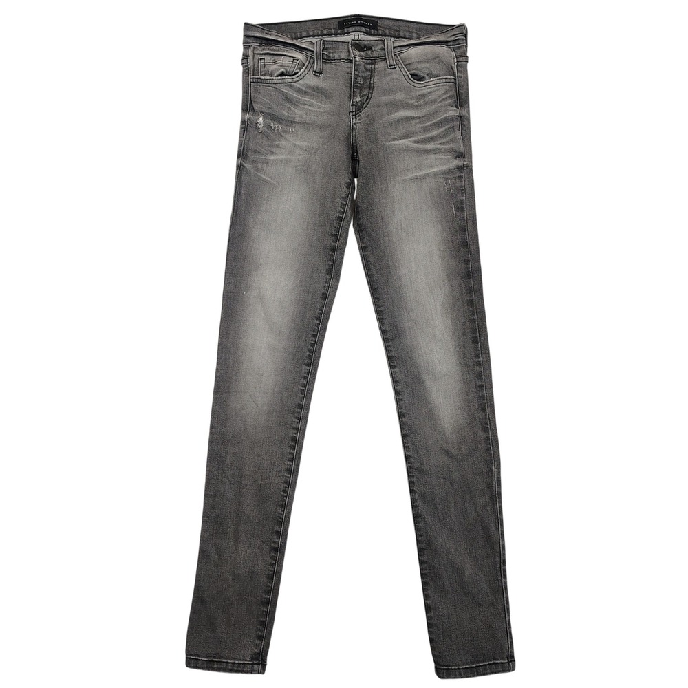Flying Monkey Skinny Jeans Womens 26 Gray Faded Stretch L9412 Denim Pants